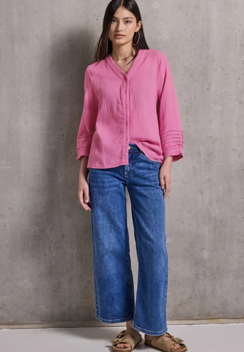 STREET ONE STUDIO Blusen*Musselintunika intense rose