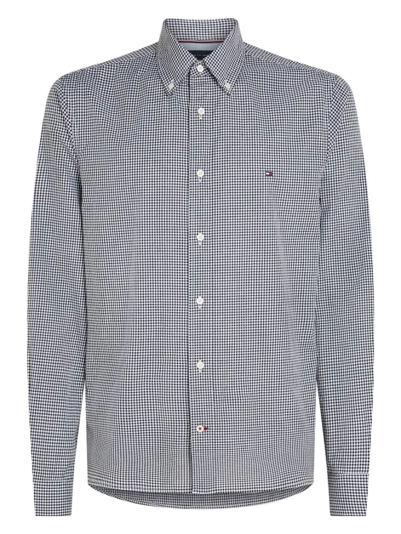 Tommy Hilfiger Hemden|Big Boys*NAT. SOFT FLEX GINGHAM RF SHIRT desert sky - optic white