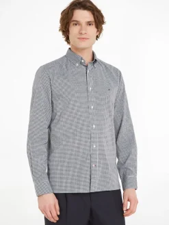 Tommy Hilfiger Hemden|Big Boys*NAT. SOFT FLEX GINGHAM RF SHIRT desert sky - optic white