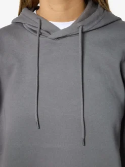 Noisy May Pullover & Sweatshirts*NMALDEN L/S LOOSE HOODIE JRS NOOS Charcoal Gray