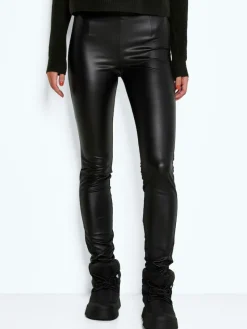 Noisy May Hosen*NMALOHA HW SKINNY COATED LEGGING NOOS Black