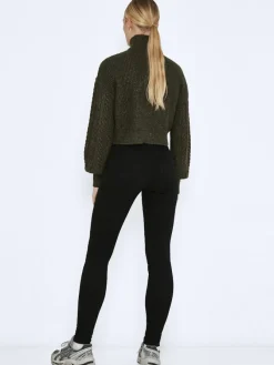 Noisy May Jeans*NMCALLIE HW SKINNY BLACK JEANS FWD NOOS Black Denim