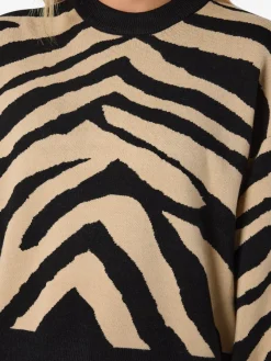 Noisy May Pullover & Sweatshirts*NMCHARLOTT L/S O-NECK KNIT FWD NOOS Black