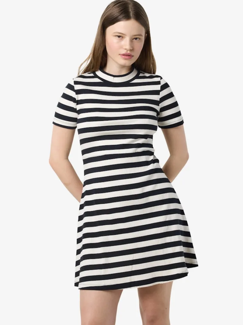 Noisy May Kleider*NMELINOR S/S SKATER DRESS JRS NOOS birch