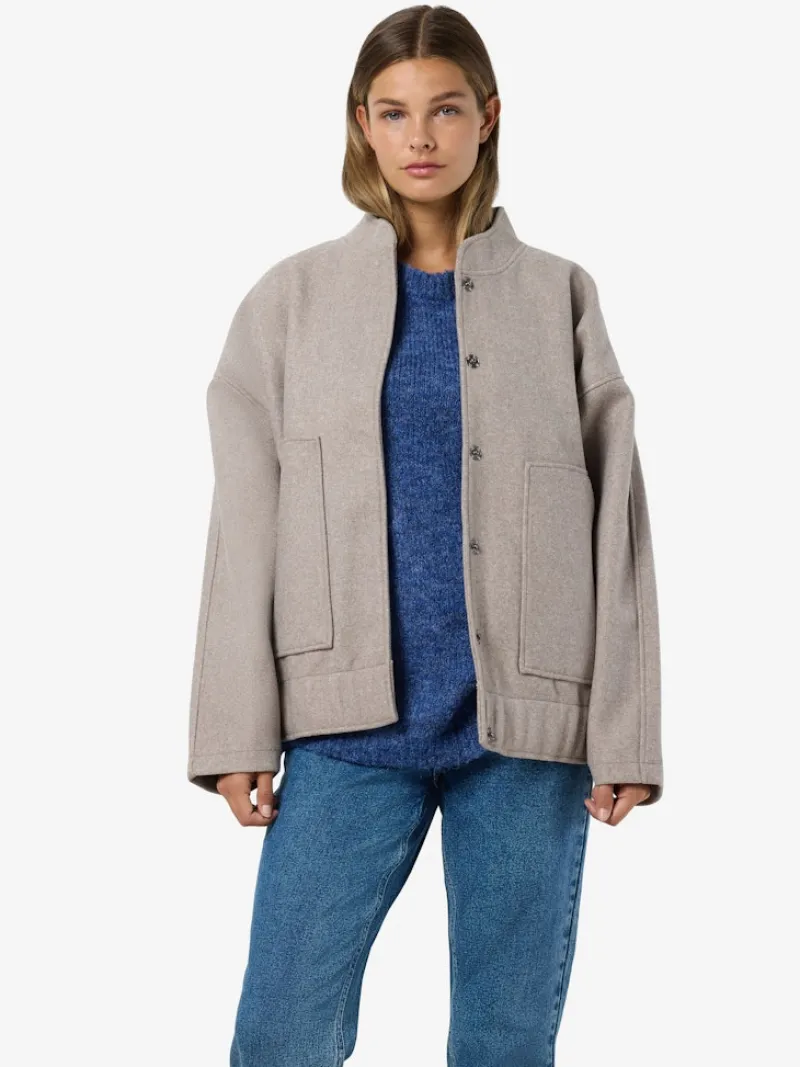 Noisy May Jacken*NMHALSTON L/S BOMBER JACKET FWD NOOS Nomad