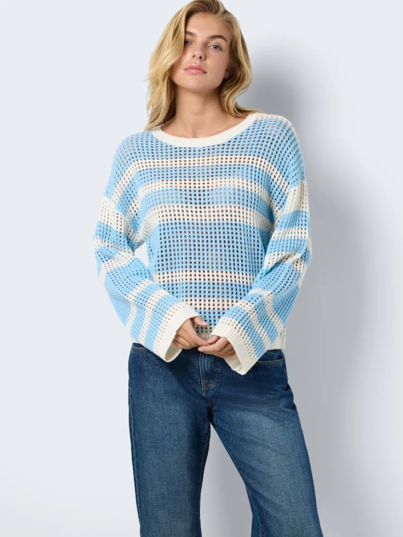 Noisy May Pullover & Sweatshirts*NMJOLA L/S O-NECK KNIT DD sky blue