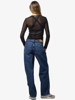 Noisy May Shirts*NMJUDITH L/S MESH TOP BG NOOS Black