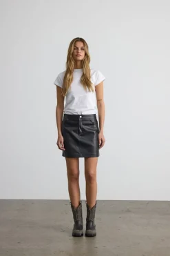 Noisy May Röcke*NMKATE NW PU SKIRT NOOS Black