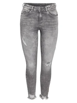 Noisy May Jeans*NMKIMMY NW DESTROY ANK SKNY AZ368MG NOOS Medium Grey Denim