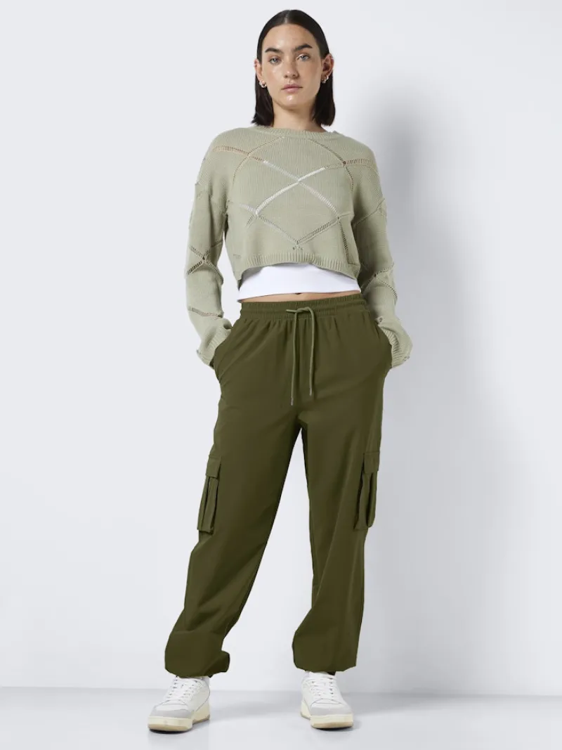 Noisy May Hosen*NMKIRBY HW CARGO PANTS WVN NOOS grün1