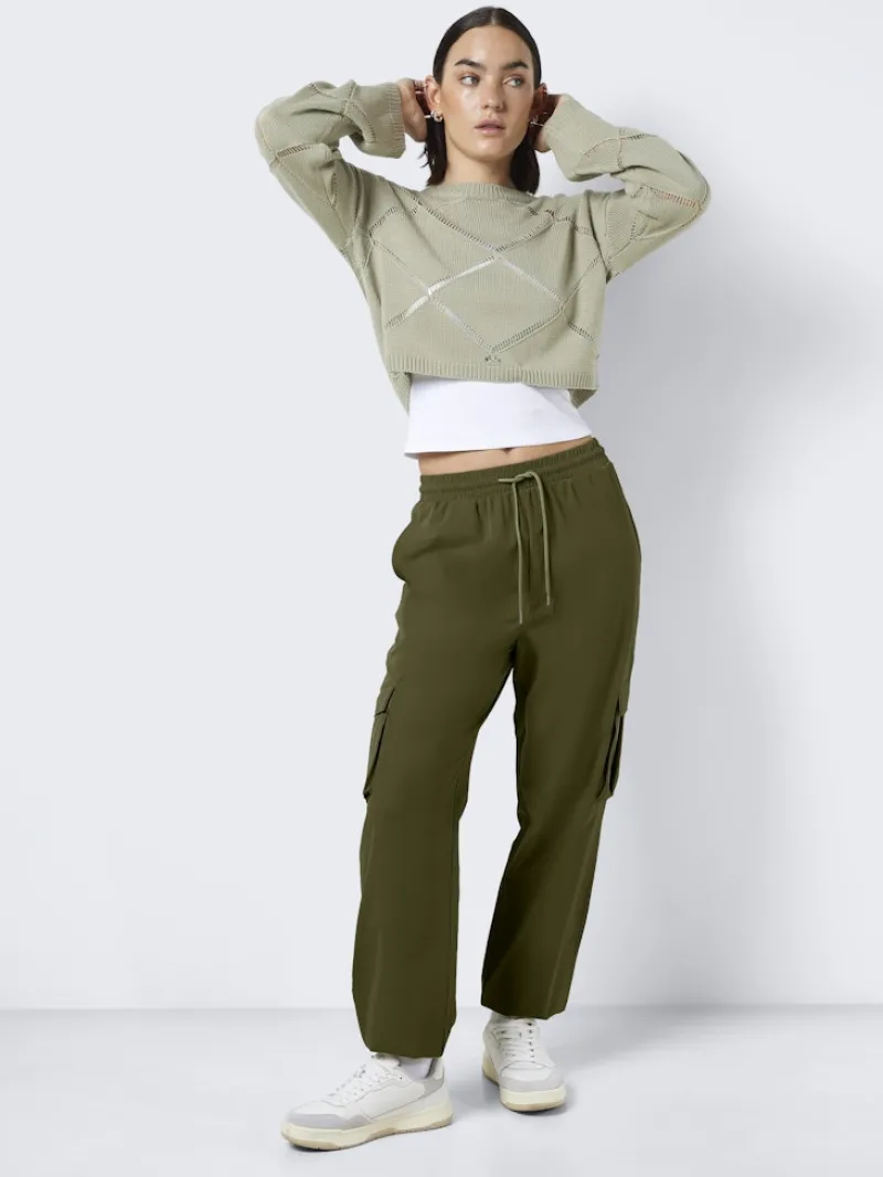Noisy May Hosen*NMKIRBY HW CARGO PANTS WVN NOOS grün1