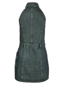 Noisy May Kleider*NMLARDIE SH SL TNTD DNM DRS VI587DB NOOS Dark Blue Denim