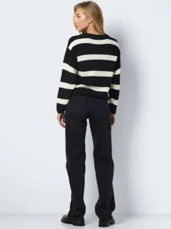 Noisy May Pullover & Sweatshirts*NMMAYSA L/S V-NECK KNIT CARDIGAN NOOS Black