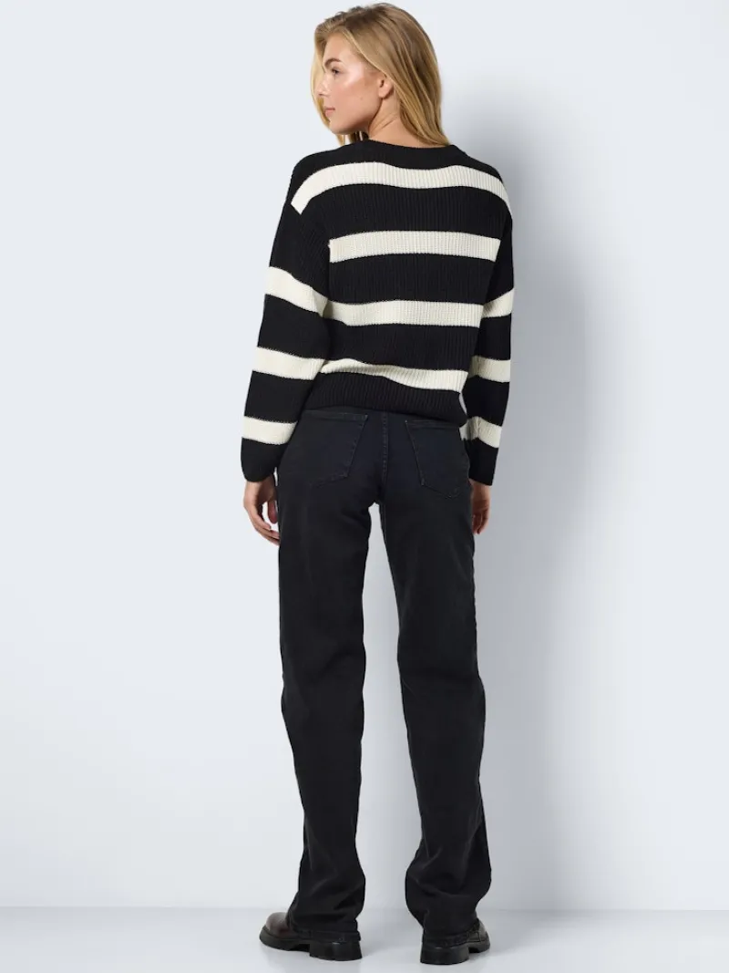 Noisy May Pullover & Sweatshirts*NMMAYSA L/S V-NECK KNIT CARDIGAN NOOS Black