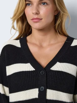 Noisy May Pullover & Sweatshirts*NMMAYSA L/S V-NECK KNIT CARDIGAN NOOS Black