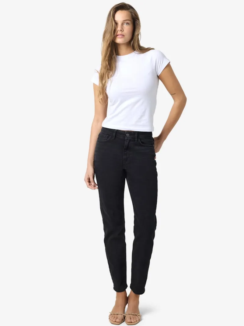 Noisy May Jeans*NMMONI HW ST ANK BLACK JEANS FWD FNOOS Black Denim