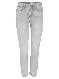 Noisy May Jeans*NMMONI HW STRAGHT ANK JEANS AZ277LG NOOS Light Grey Denim