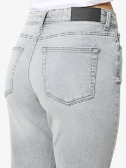 Noisy May Jeans*NMMONI HW STRAGHT ANK JEANS AZ277LG NOOS Light Grey Denim