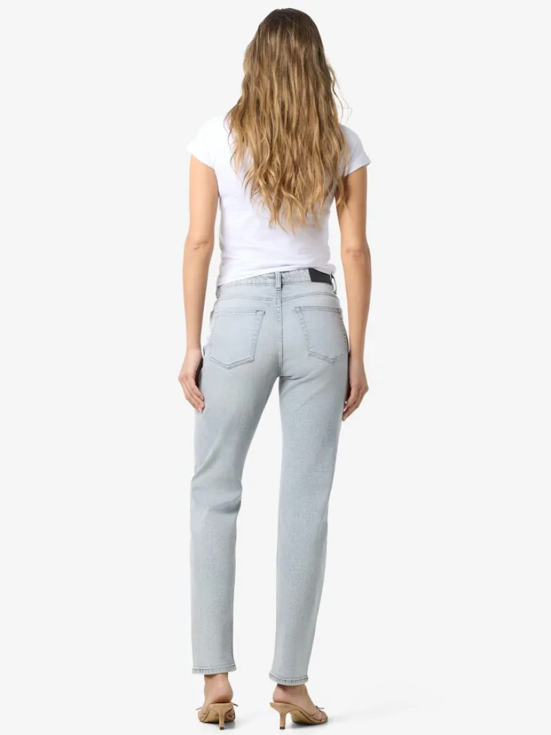 Noisy May Jeans*NMMONI HW STRAGHT ANK JEANS AZ277LG NOOS Light Grey Denim