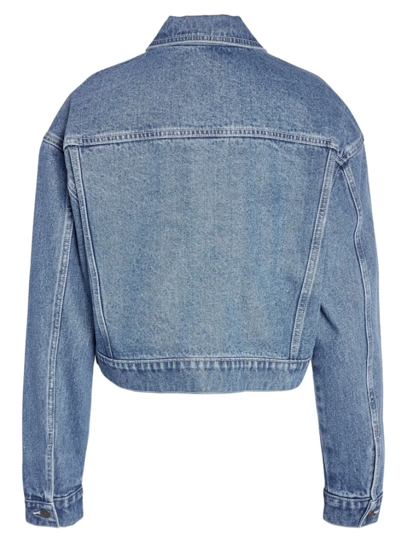 Noisy May Jacken*NMRONJA L/S CROP DNM JACKET VI433MB NOOS Medium Blue Denim