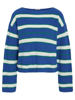 Noisy May Pullover & Sweatshirts*NMSERENA L/S BOATNECK KNIT FWD DD dutch blue