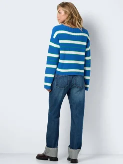 Noisy May Pullover & Sweatshirts*NMSERENA L/S BOATNECK KNIT FWD DD dutch blue