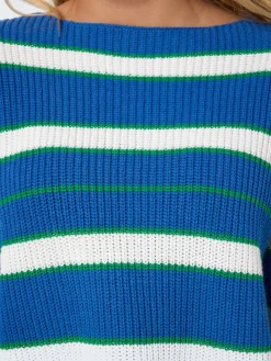 Noisy May Pullover & Sweatshirts*NMSERENA L/S BOATNECK KNIT FWD DD dutch blue