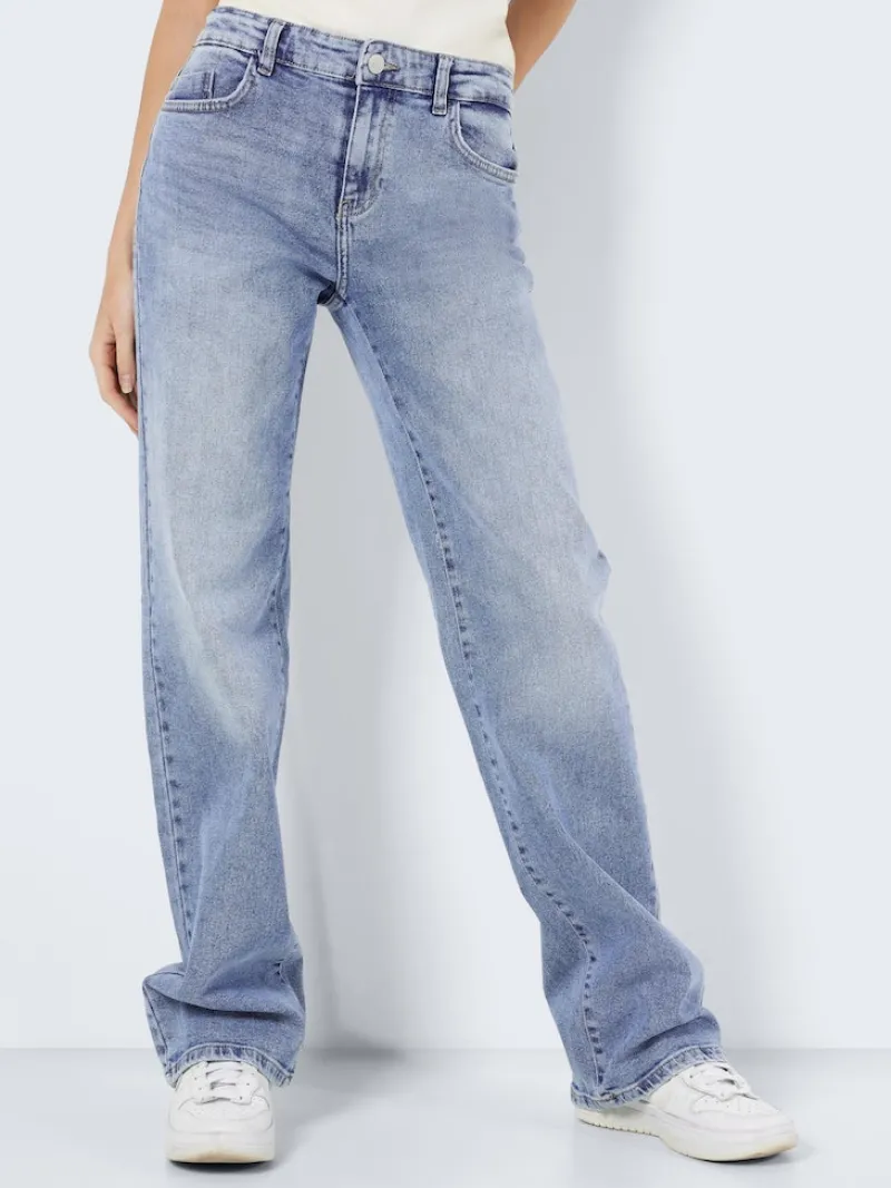 Noisy May Jeans*NMYOLANDA NW WIDE JEANS AZ236LB FWD NOOS Light Blue Denim