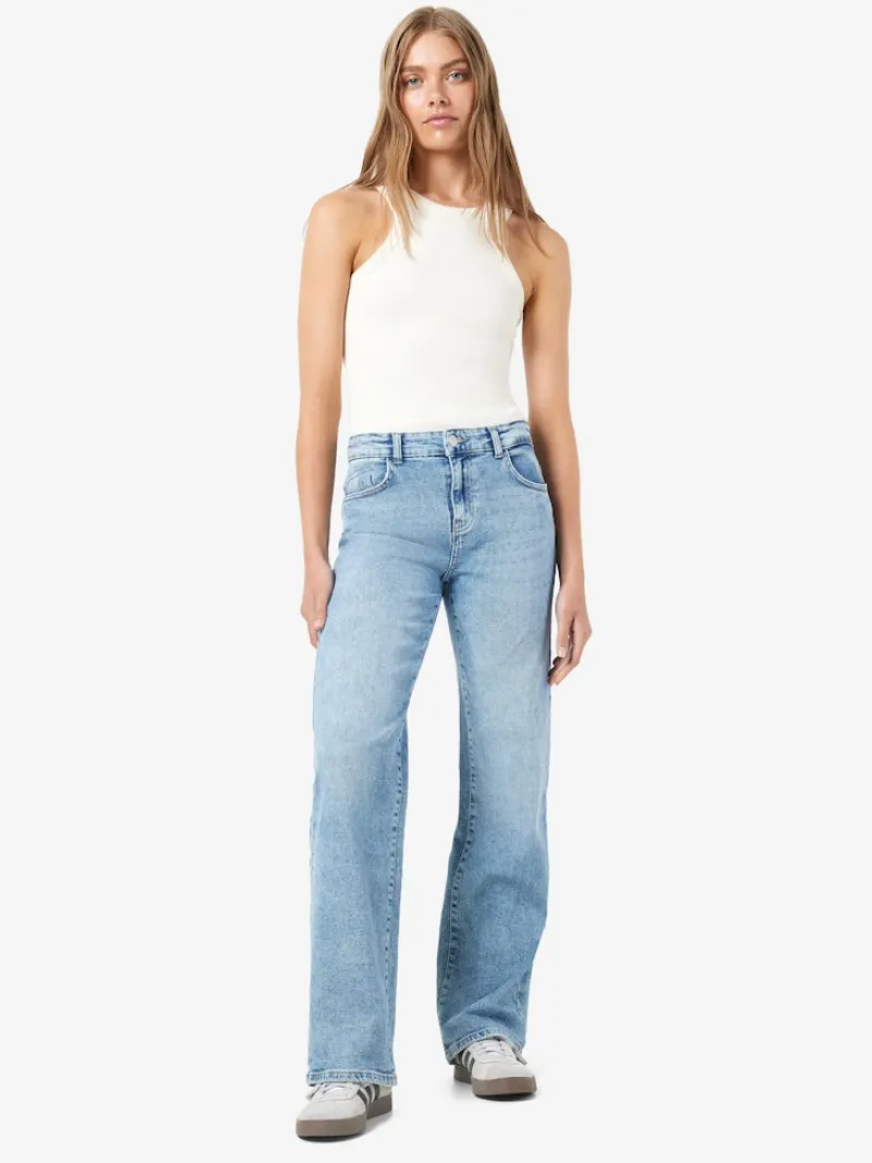 Noisy May Jeans*NMYOLANDA NW WIDE JEANS AZ236LB FWD NOOS Light Blue Denim