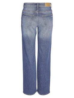 Noisy May Jeans*NMYOLANDA NW WIDE JEANS AZ308MB FWD NOOS Medium Blue Denim