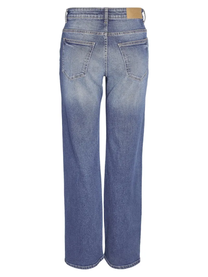 Noisy May Jeans*NMYOLANDA NW WIDE JEANS AZ308MB FWD NOOS Medium Blue Denim