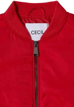 Cecil Jacken*Nylon-Look Blouson Fiery Red