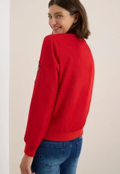 Cecil Jacken*Nylon-Look Blouson Fiery Red
