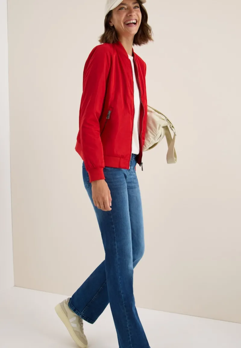 Cecil Jacken*Nylon-Look Blouson Fiery Red