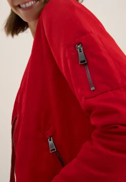 Cecil Jacken*Nylon-Look Blouson Fiery Red