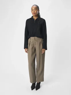 Object Hosen*OBEVER MW TAPERED PANTS 136 Morel