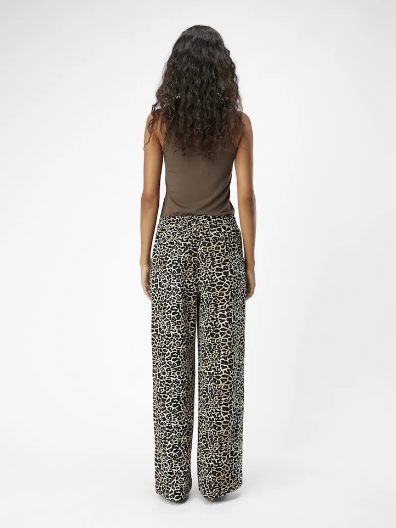 Object Hosen*OBJALBA LISA WIDE PANT PRINT NOOS humus