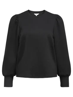Object Pullover & Sweatshirts*OBJANDREA RE L/S O-NECK TOP NOOS Black