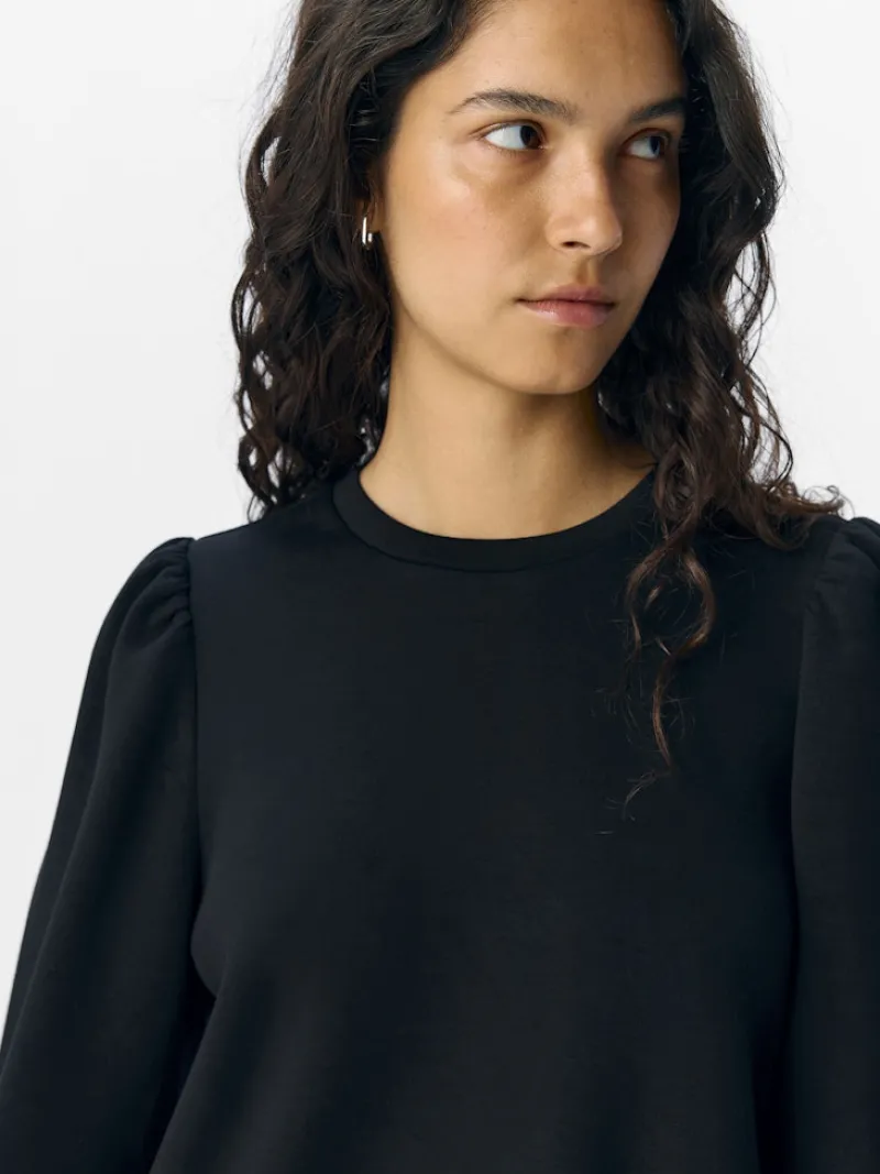 Object Pullover & Sweatshirts*OBJANDREA RE L/S O-NECK TOP NOOS Black