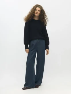 Object Pullover & Sweatshirts*OBJANDREA RE L/S O-NECK TOP NOOS Black