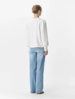 Object Pullover & Sweatshirts*OBJANDREA RE L/S O-NECK TOP NOOS white sand