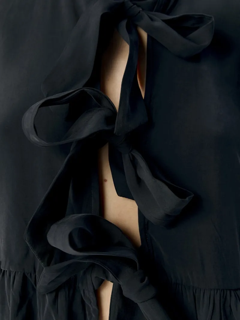 Object Blusen*OBJANNI 3/4 LO TOP 136 Black