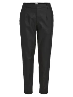 Object Hosen*OBJBELLE LISA COATED PANT NOOS Black