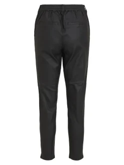 Object Hosen*OBJBELLE LISA COATED PANT NOOS Black