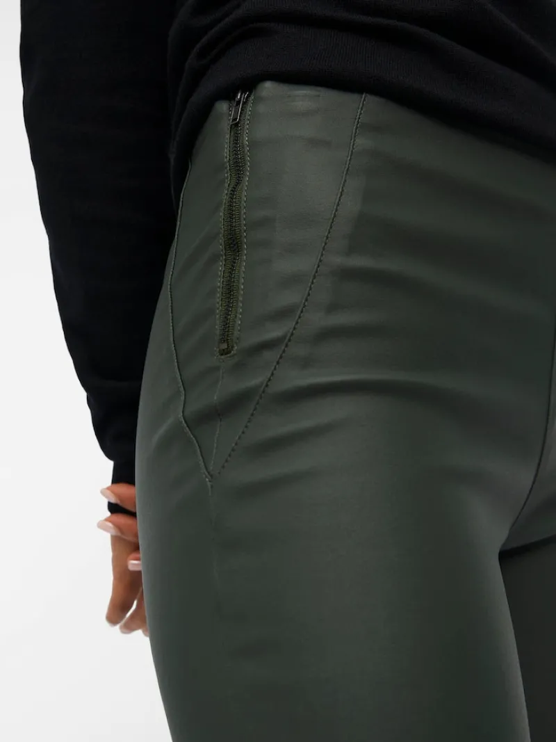 Object Hosen*OBJBELLE MW COATED LEGGINGS NOOS duffel bag