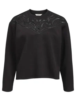 Object Pullover & Sweatshirts*OBJBETZY L/S LO PULLOVER E AW FAIR 24 Black