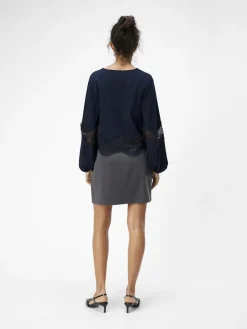 Object Blusen*OBJDANNI RE L/S TOP 134 Sky Captain