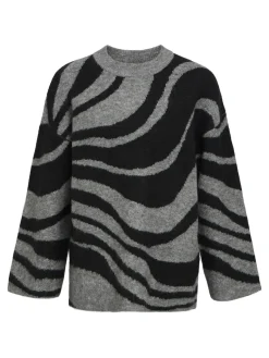 Object Pullover & Sweatshirts*OBJDIANA LO L/S KNIT PULLOVER NOOS Medium Grey Melange