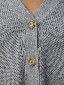 Object Pullover & Sweatshirts*OBJDITTE RE L/S KNIT CARDIGAN NOOS Medium Grey Melange