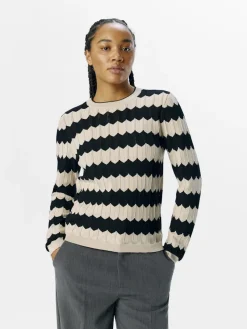 Object Pullover & Sweatshirts*OBJEBBA L/S RE KNIT PULLOVER NOOS sandshell
